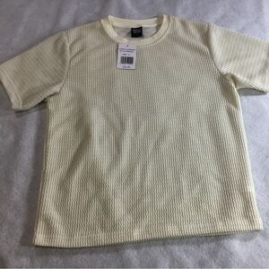 Original Deluxe Women’s Cream Short Sleeve Tee SZ Small NWT